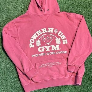 Rare Darc Sport Washed Red Powerhouse  Gym Hoodie Size L Limited #444 Of #500
